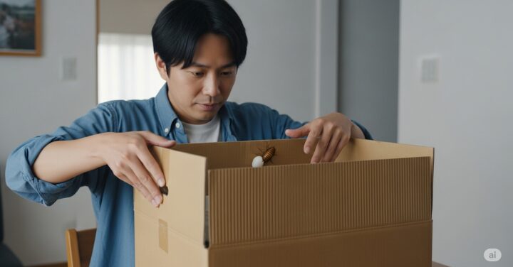 段ボール ゴキブリ 確率