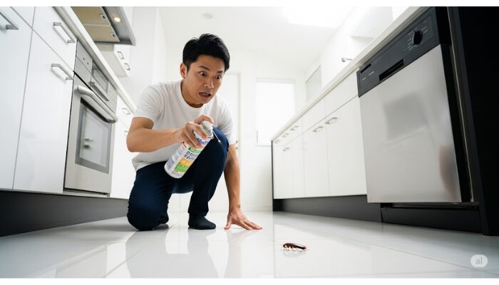ゴキブリが目の前にいたらどうすればいい
